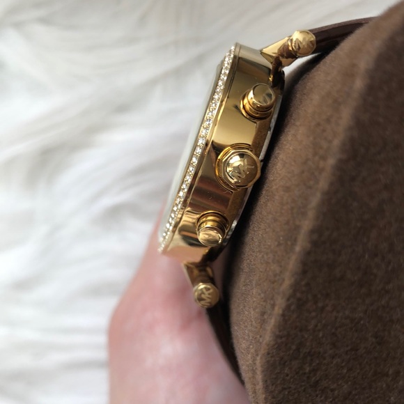 Parker Chronograph Quartz Gold Dial Watch